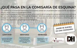 Dudas por una nueva muerte en la Comisaria de Esquina