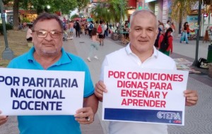 Los gremios docentes rechazaron el aumento salarial impuesto por Valdés