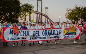 La Marcha del Orgullo Antifascista volvió a llenar las calles correntinas